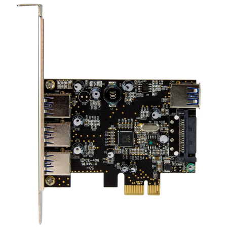 Startech.Com 4Port PCIe USB 3.0 Adapter Card - 1 Internal & 3 External PEXUSB3S42
